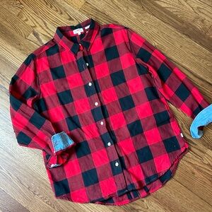 Levi’s Buffalo Plaid Boyfriend Fit Shirt